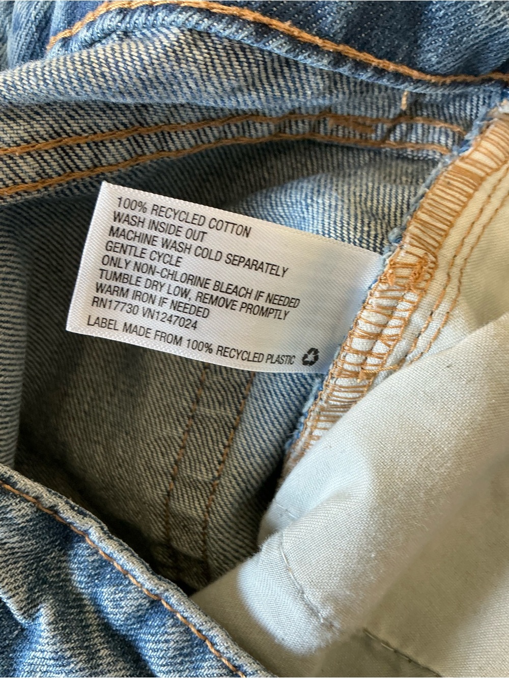 Wild Fable High Rise Baggy Mom Jeans Light Wash 100% Cotton Women’s Size 4 - Picture 4 of 10